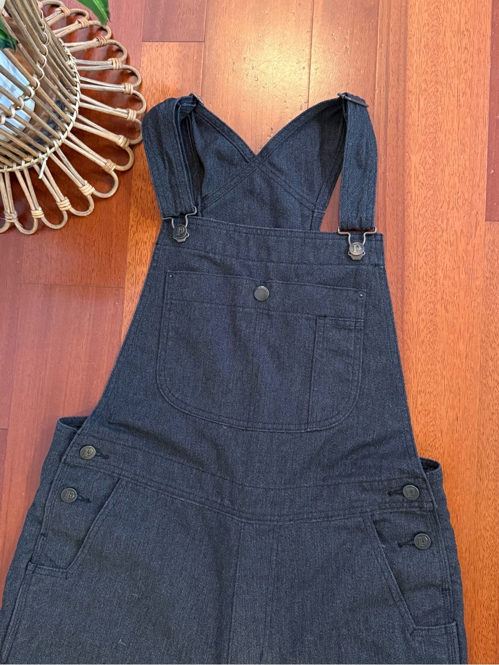 Patagonia Black Denim Overalls Like New - Picture 2 of 7